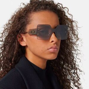 New! VERSACE Sunglasses Damier Plaque VE2277 10026I, Authentic